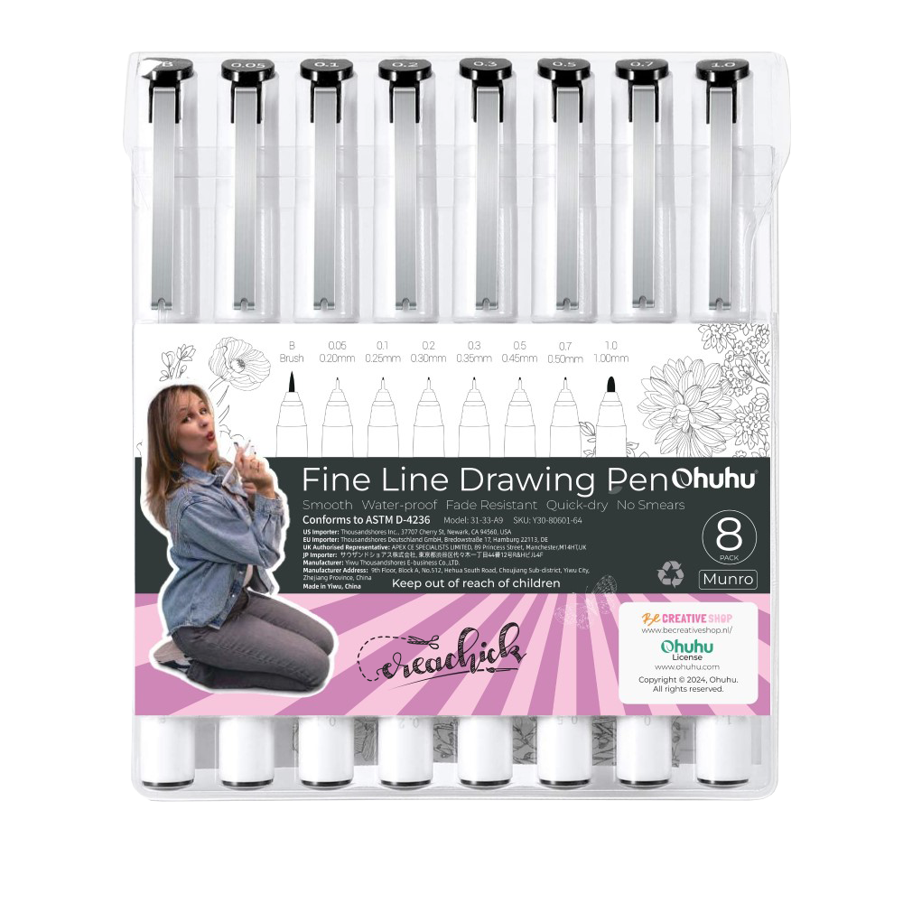 CreaChick Productfoto Creachick Fine Liners Ohuhu