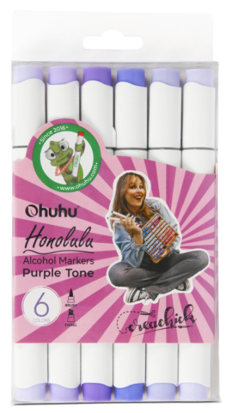 CreaChick Productfoto Creachick Markers Ohuhu Purple Tone